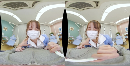 【VR】【HQ超高画質】歯科助手・冨永さん（B85（D）・W58・H90）26歳。街の美人歯科助手さんと性体験！ 良い匂いが香ってきそうな超至近距離ドキドキ展開…！マスクをしてもエッチ、マスクを取っても美人過ぎるデンタルクリニック！ 