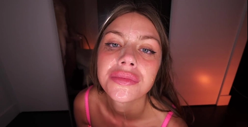 HE DELETED MY THROAT! extreme sloppy deepthroat, fuck with cum on face
